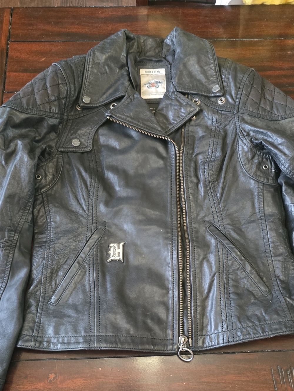 Harley-Davidson Black Womans Leather Jacket Riding Gear Size Xs Like New